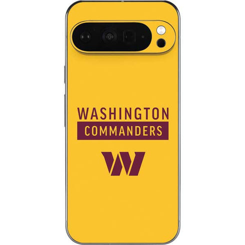 NFL Washington Commanders Yellow Pixel 9 Pro XL Skin